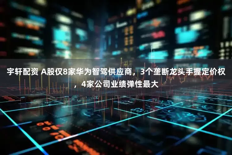 宇轩配资 A股仅8家华为智驾供应商，3个垄断龙头手握定价权，4家公司业绩弹性最大